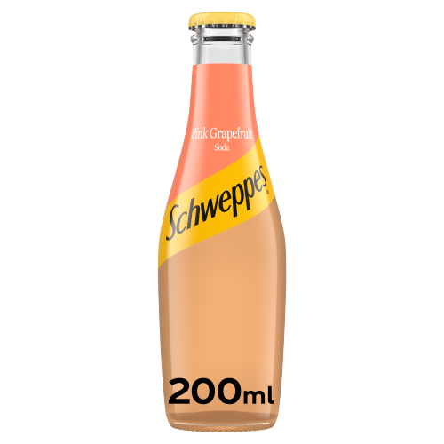 Schweppes Pink Grapefruit Soda Water 200ml NEW