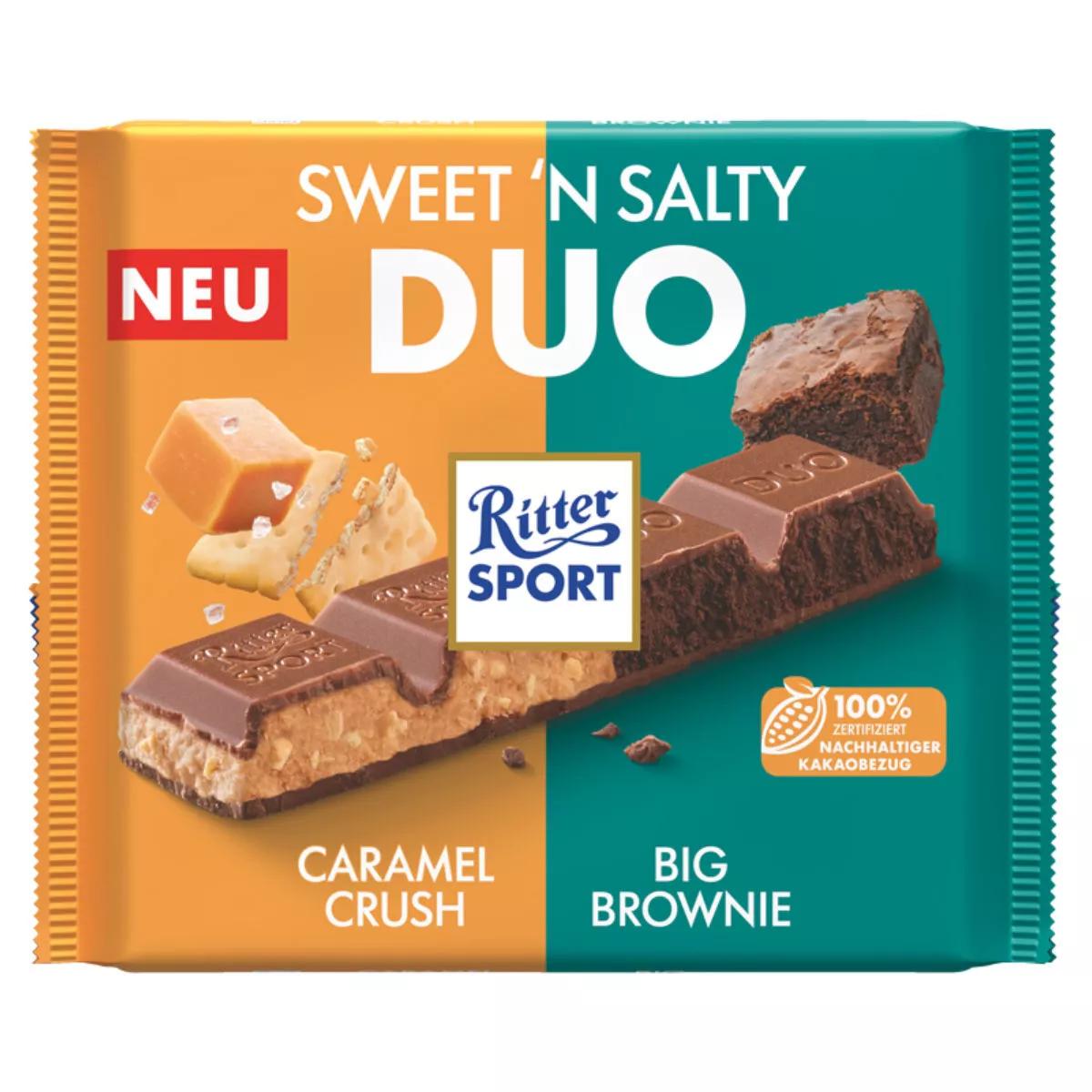 Ritter Sport Sweetn Salty Duo & Caramel Butter Cookie 218g