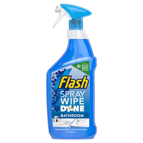 Flash Spray Wipe Done White Blossom Bathroom 800ml