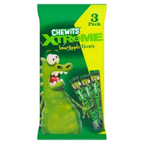 Chewits Xtreme Sour Apple 3pk 102g