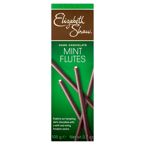 Elizabeth Shaw Flutes Dark Chocolate Mint 105g