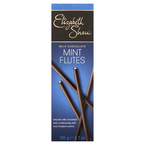 Elizabeth Shaw Flutes Milk Chocolate Mint 105g