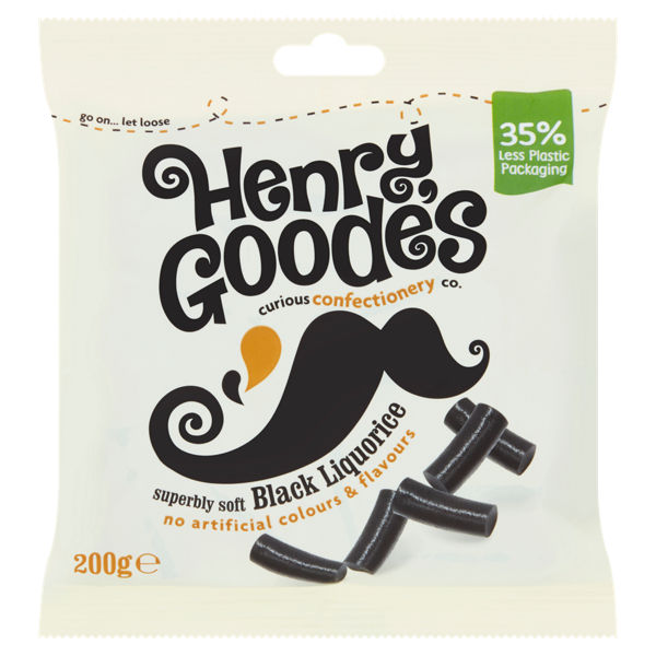 Henry Goodes Superbly Soft Black Liquorice 200g