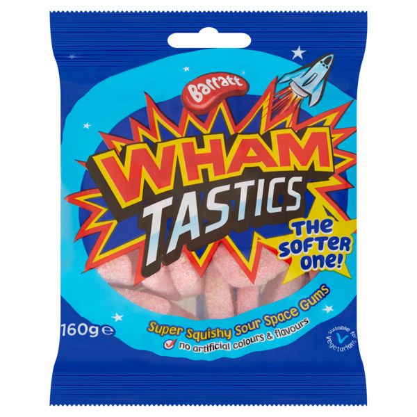 Barratt Wham Sour Softies Sour Raspberry Gums 160g