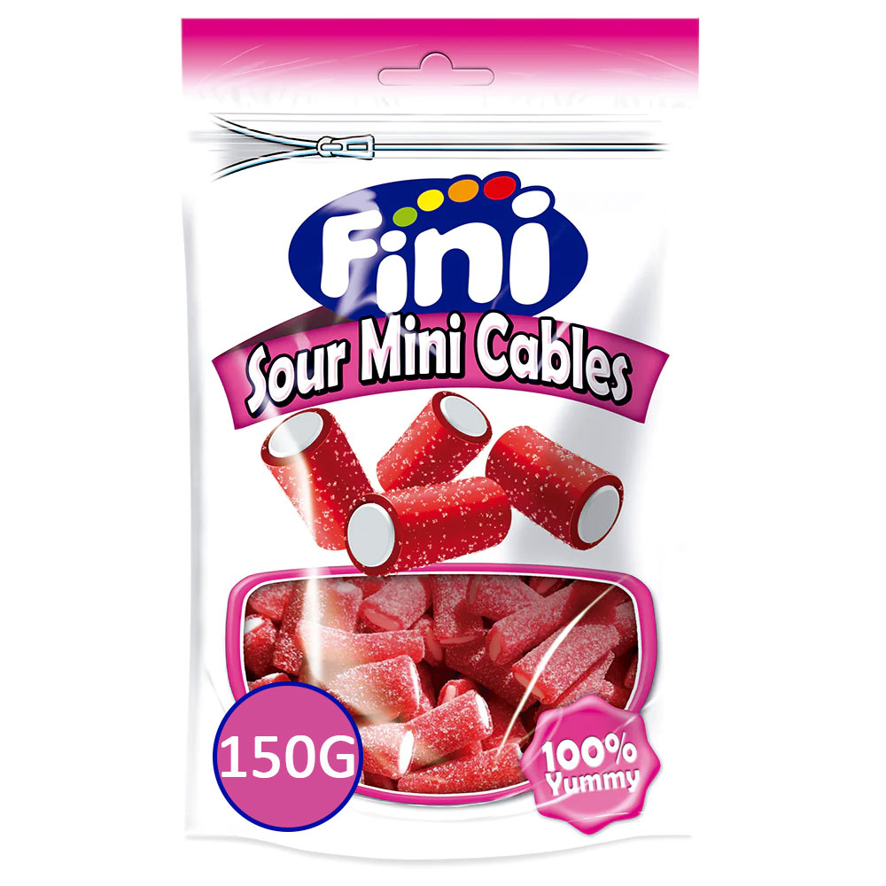 (DISCONTINUED) Fini Strawberry Mini Cables 150g