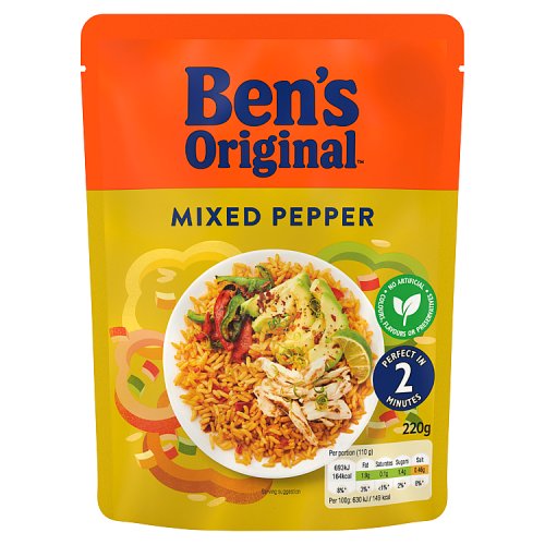 Bens Original RTH Rice Mixed Pepper 220g