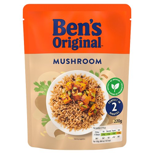 Bens Original RTH Rice Mushroom 220g