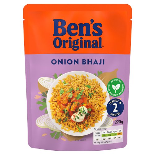 Bens Original RTH Rice Onion Bhaji 220g