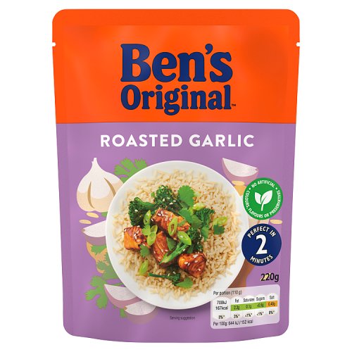 Bens Original RTH Rice Roasted Garlic 220g