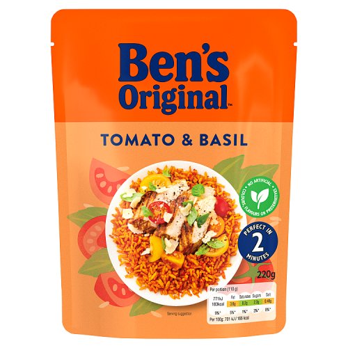 Bens Original RTH Rice Tomato & Basil 220g