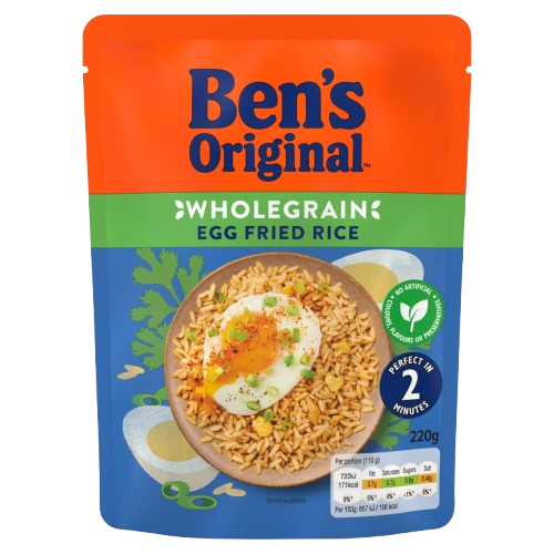 Bens Original RTH Wholegrain Rice Egg Fried Rice 220g