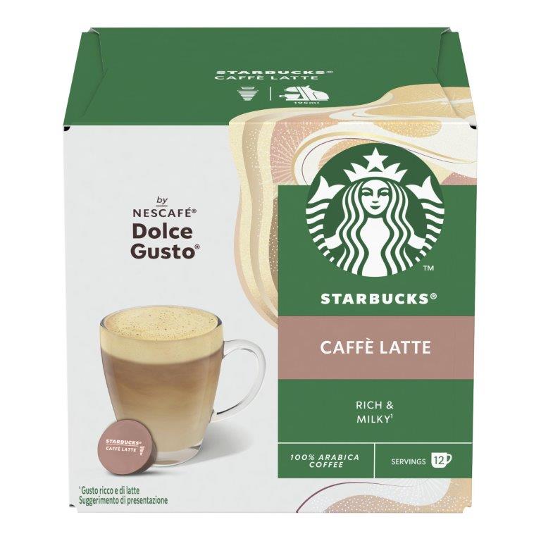 Starbucks Dolce Gusto Cafe Latte 12s 121.2g (B)