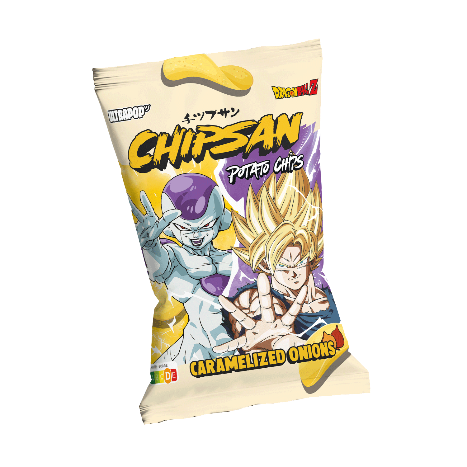 Chipsan Potato Chips Goku vs Freezer Caramelized Onions 110g