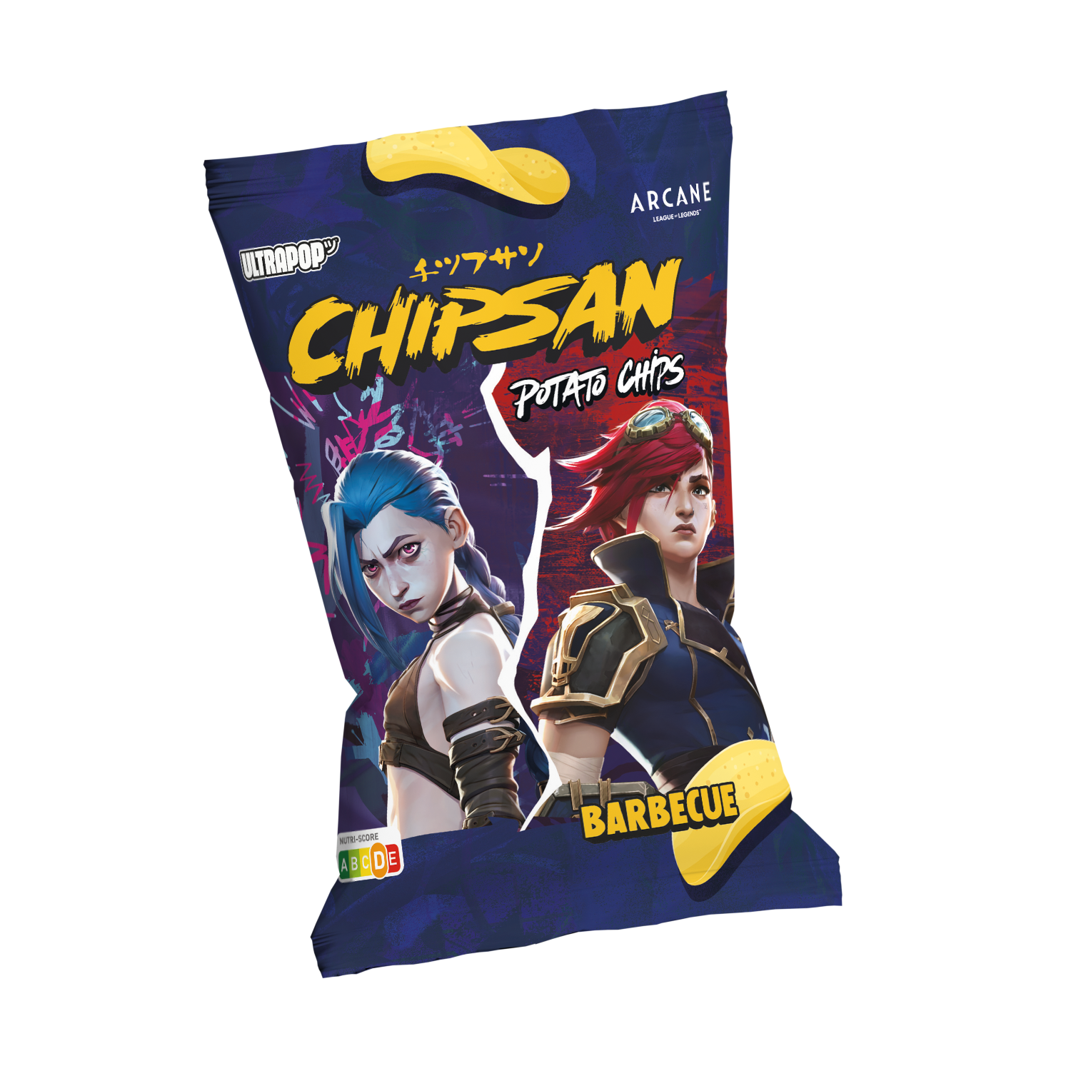 Chipsan One Piece Chips Arcane Jinx vs Vi Barbecue 110g