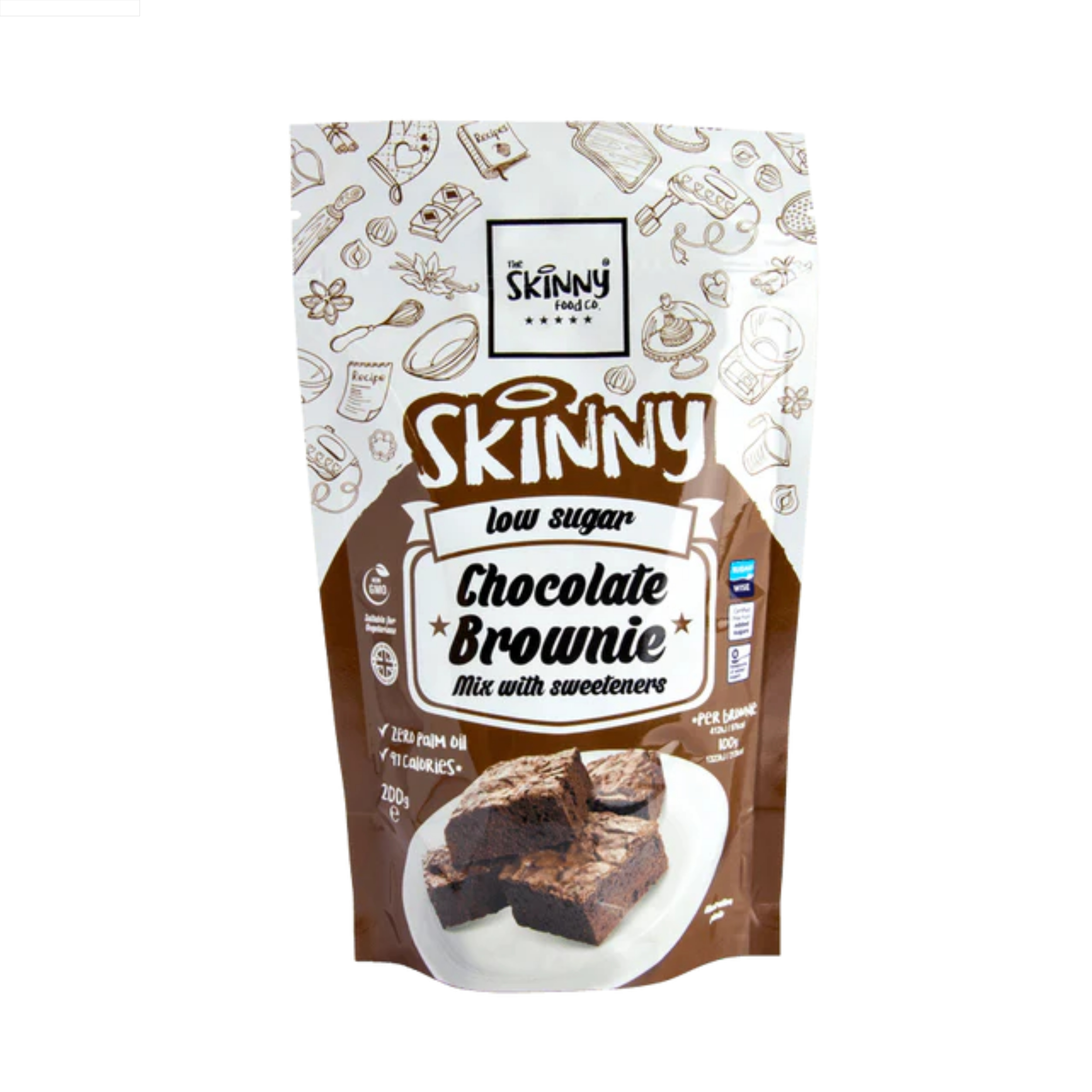 Skinny Low Sugar Chocolate Brownie Baking Mix 200g