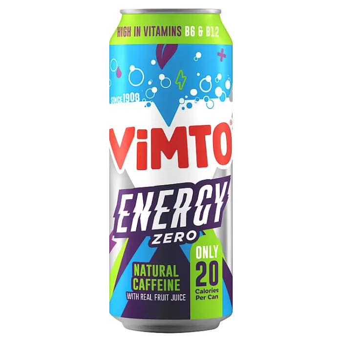 Vimto Energy Natural Caffeine Zero & Real Fruit Juice 500ml