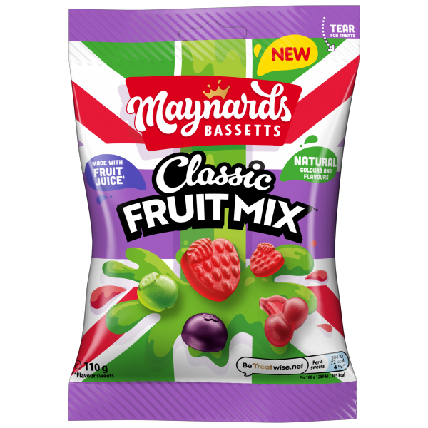 Maynards Bassetts Classic Fruit Mix Jelly 110g
