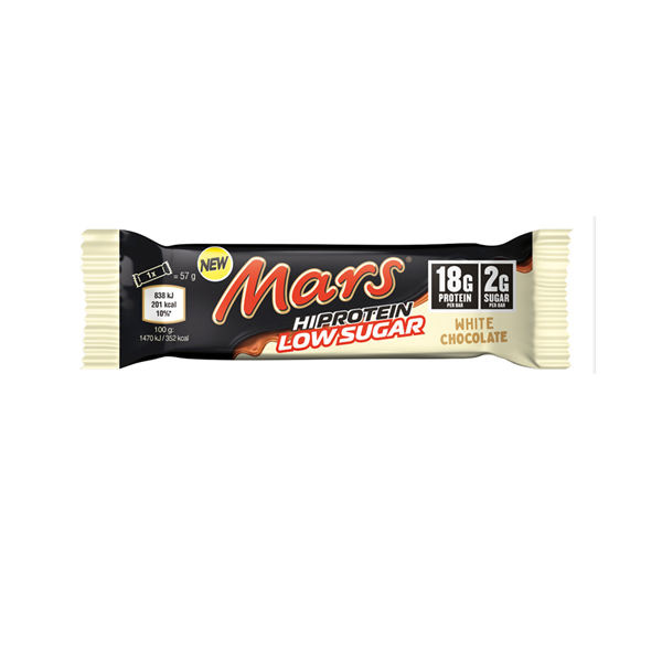 Mars Hi-Protein White Choco Low Sugar 57g NEW