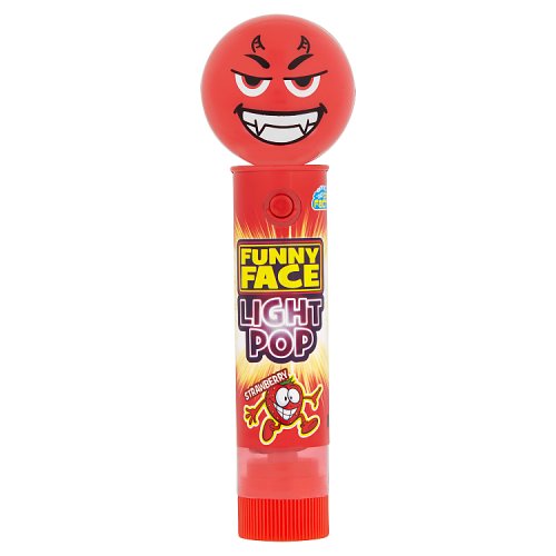 Crazy Candy Factory Funny Face Light Up Pop 11g