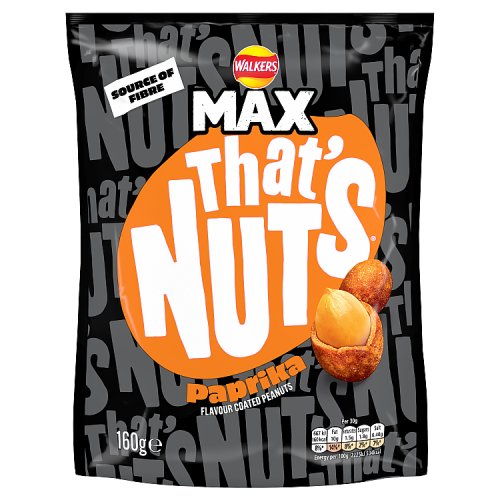 Walkers Thats Nuts Walkers Max Paprika 160g NEW