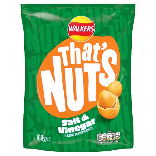 Walkers Thats Nuts Salt & Vinegar 160g NEW