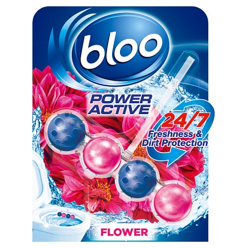 Bloo Power Clear Water Toilet Rim Block Flower 50g