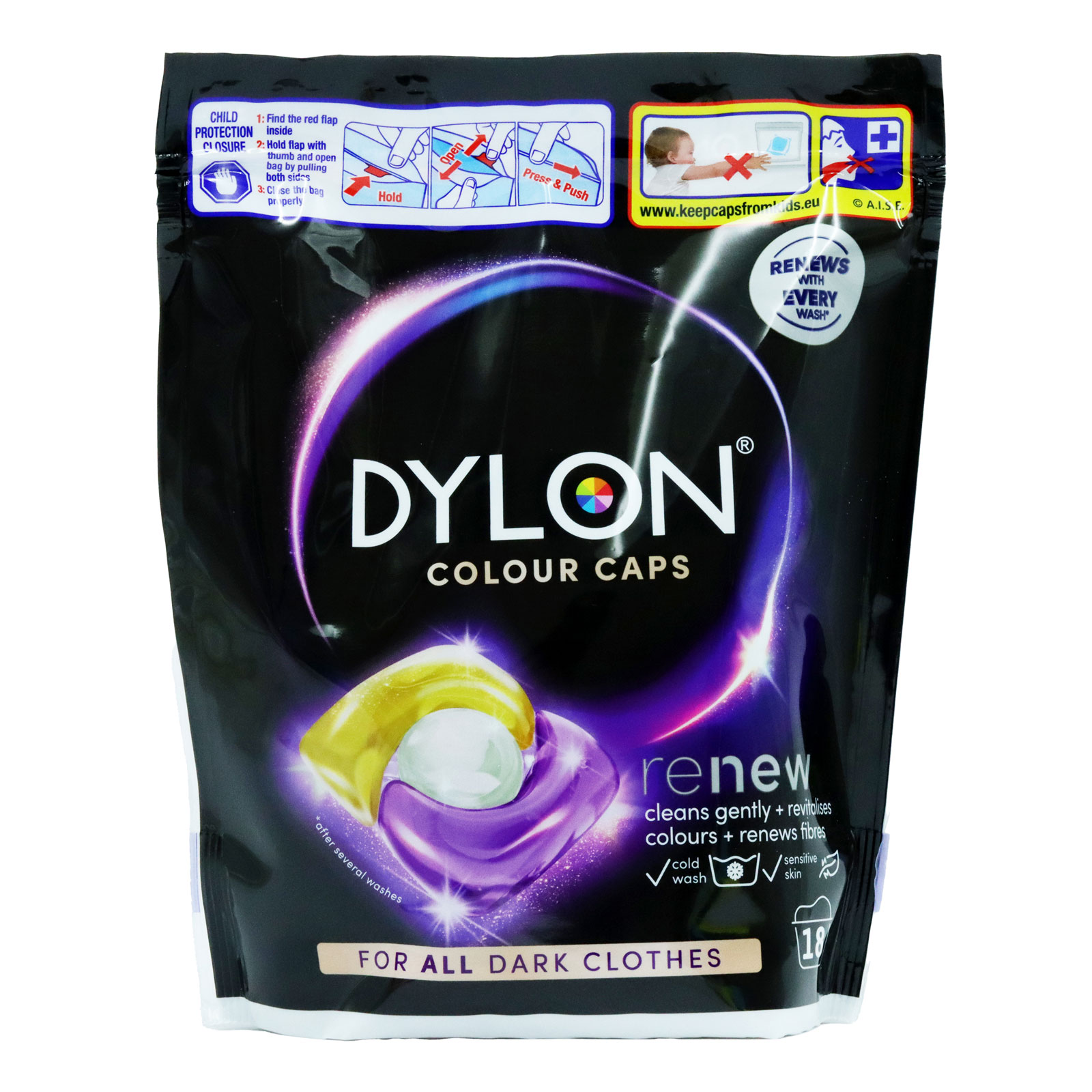 Dylon Dark Wash Caplets Renew 18s