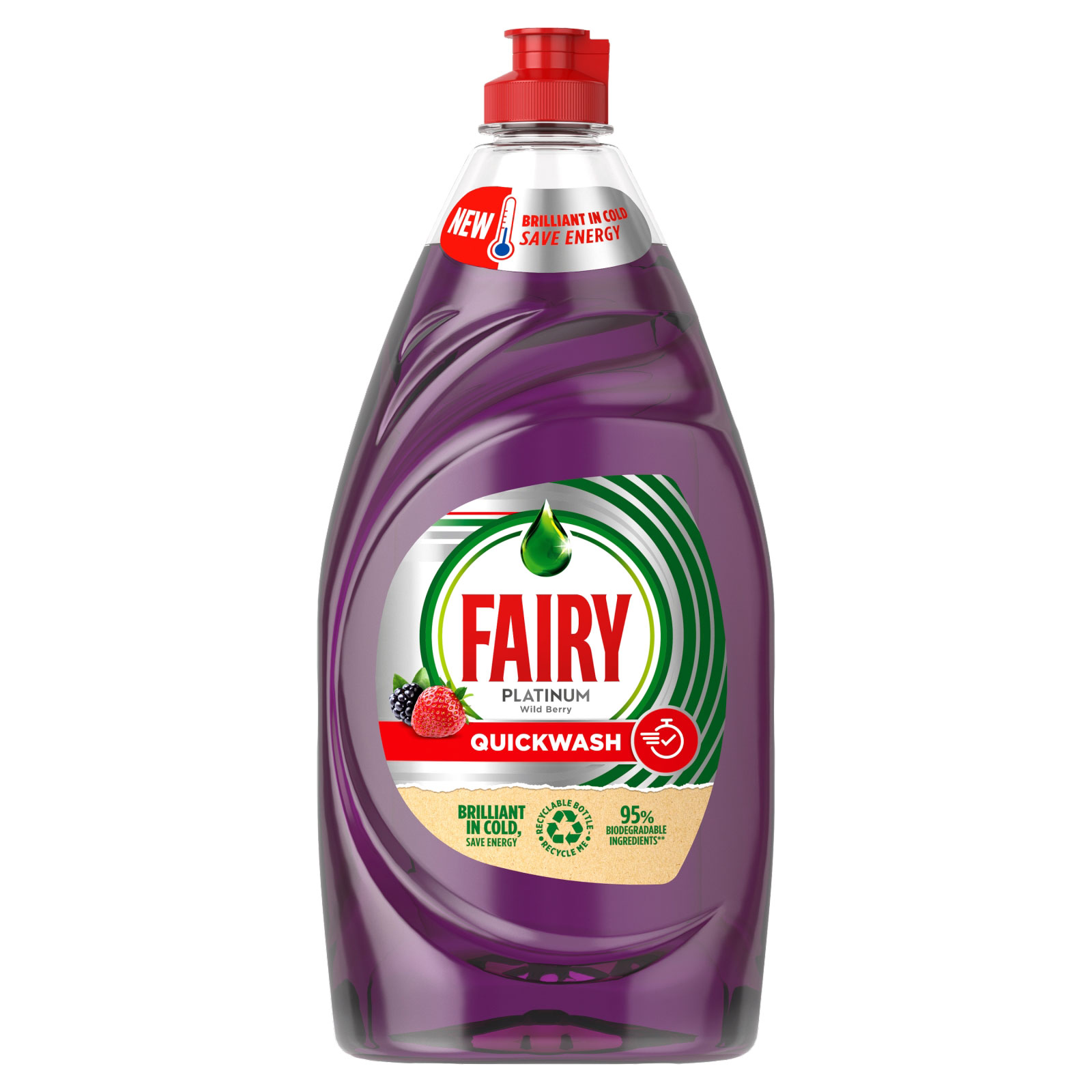 Fairy Liquid Platinum Quick Wash Wild Berry 820ml