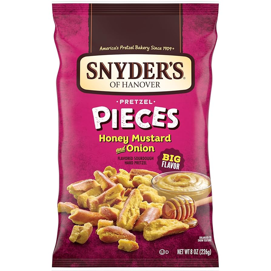 Snyders Pieces Honey Mustard & Onion 110g