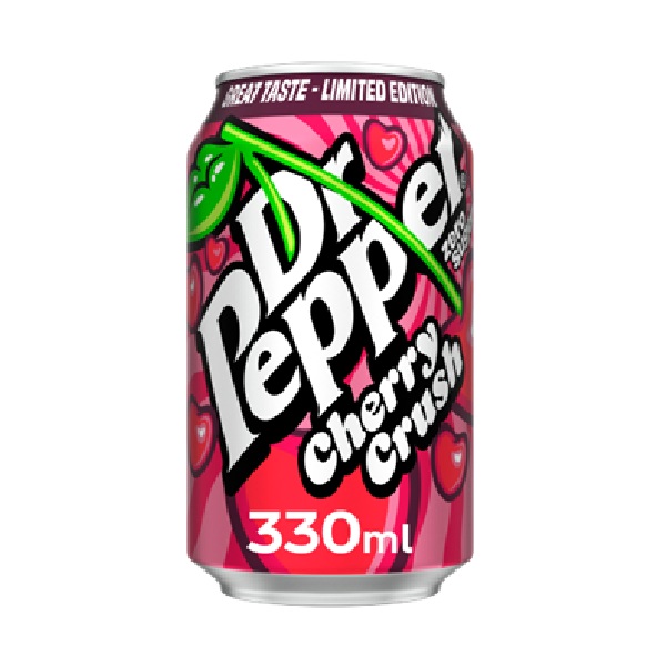 Dr Pepper Zero Cherry Crush 330ml Ltd (BW)