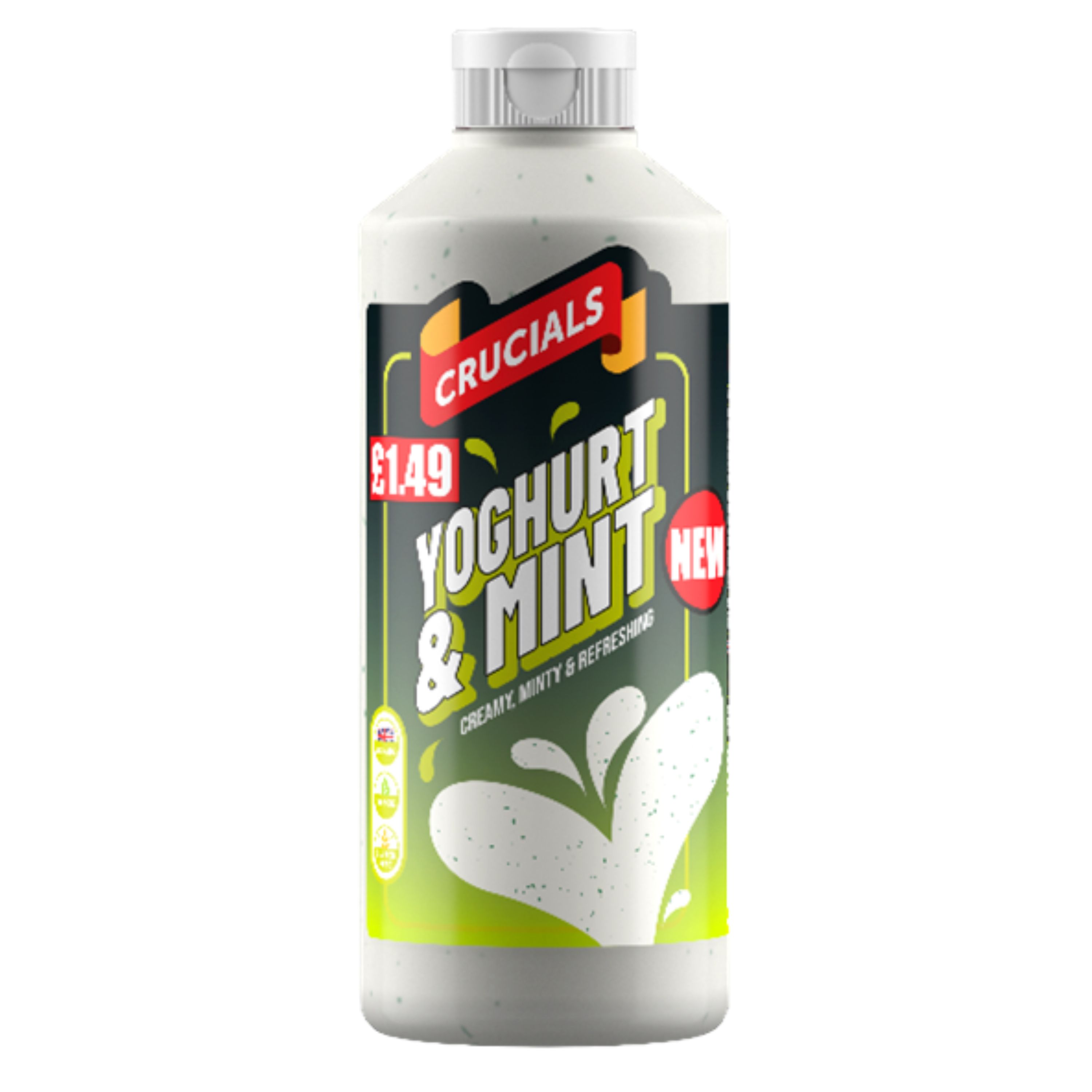 Crucials Yoghurt & Mint Sauce PM £1.49 500ml