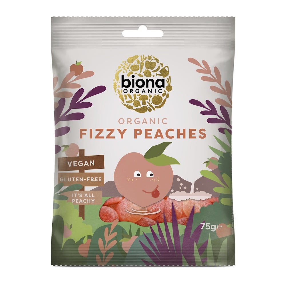 Biona Organic Fizzy Peaches 75g
