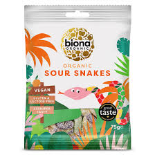 Biona Organic Sour Snakes 75g