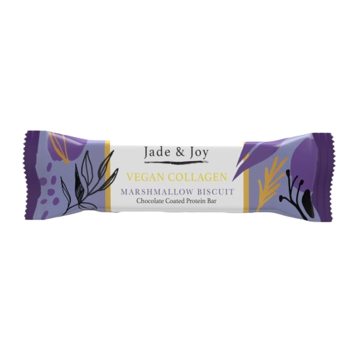 Jade & Joy Protein Bar Vegan Collagen Marshmallow Biscuit 50g