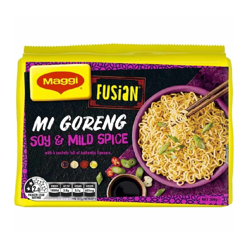 Maggi Soy Mild Spice Noodles 5pk (5 x 79g)