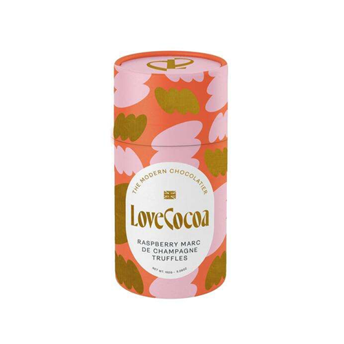 Love Cocoa Chocolate Truffle Tub Raspberry Champagne White 150g