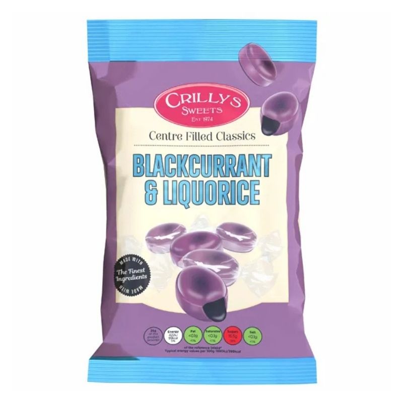 Crillys Blackcurrant & Liquorice 100g