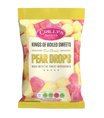 Crillys Pear Drops 100g