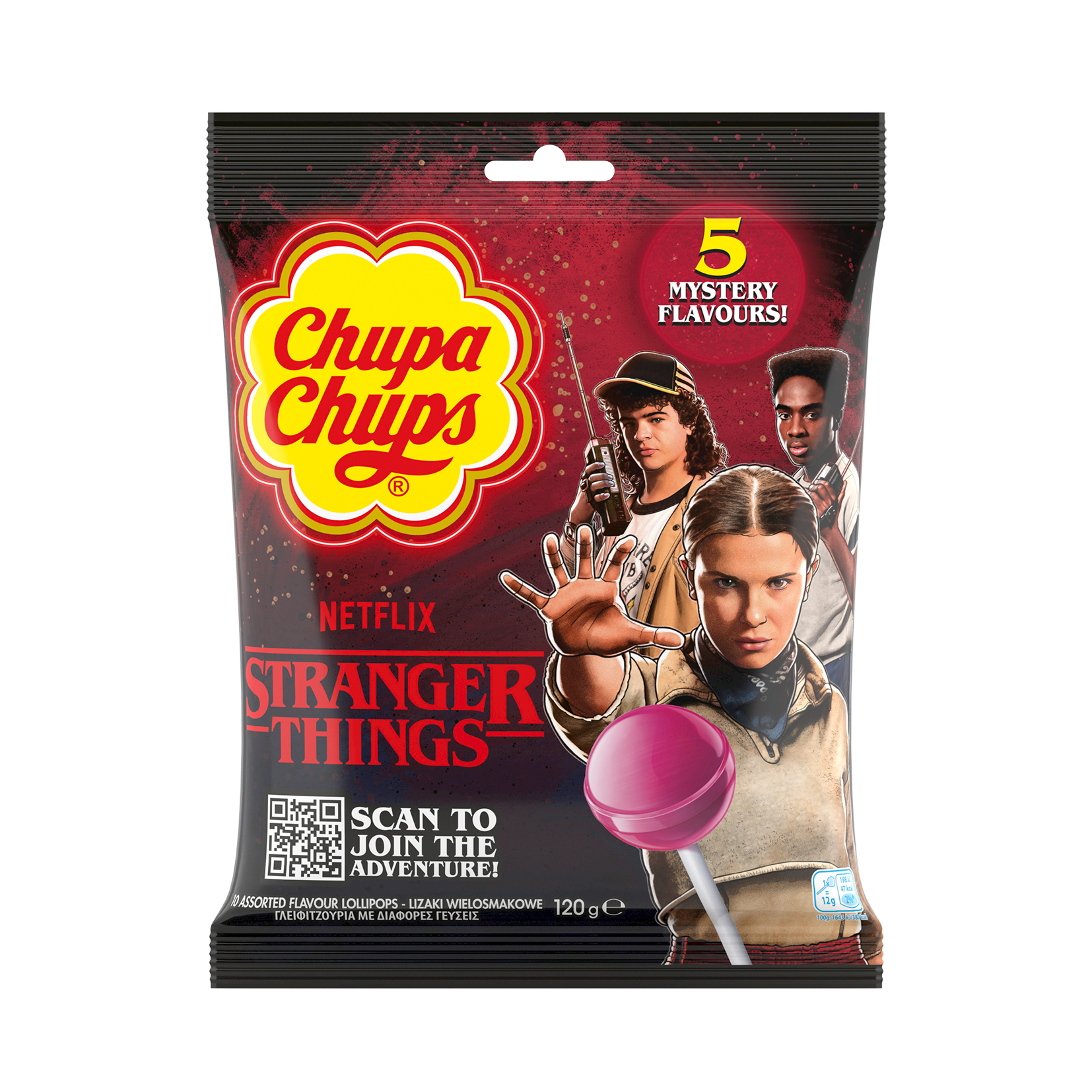 Chupa Chups Stranger Things Lollipops RSU 10s 120g NEW