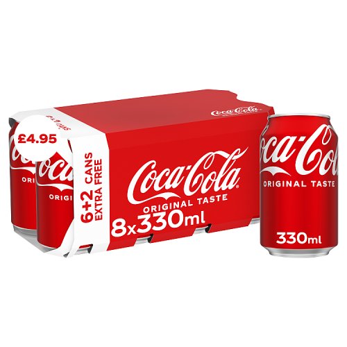 Coke 8pk PM £4.95 330ml
