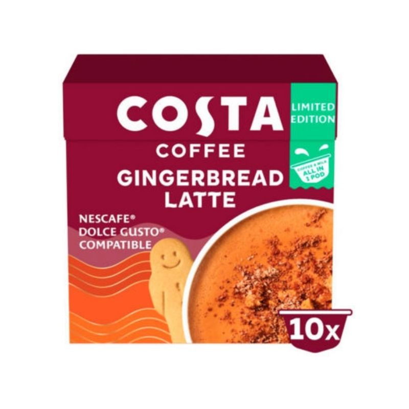 (DISCONTINUED) Costa Coffee Gingerbread Latte 10s Pods 160g