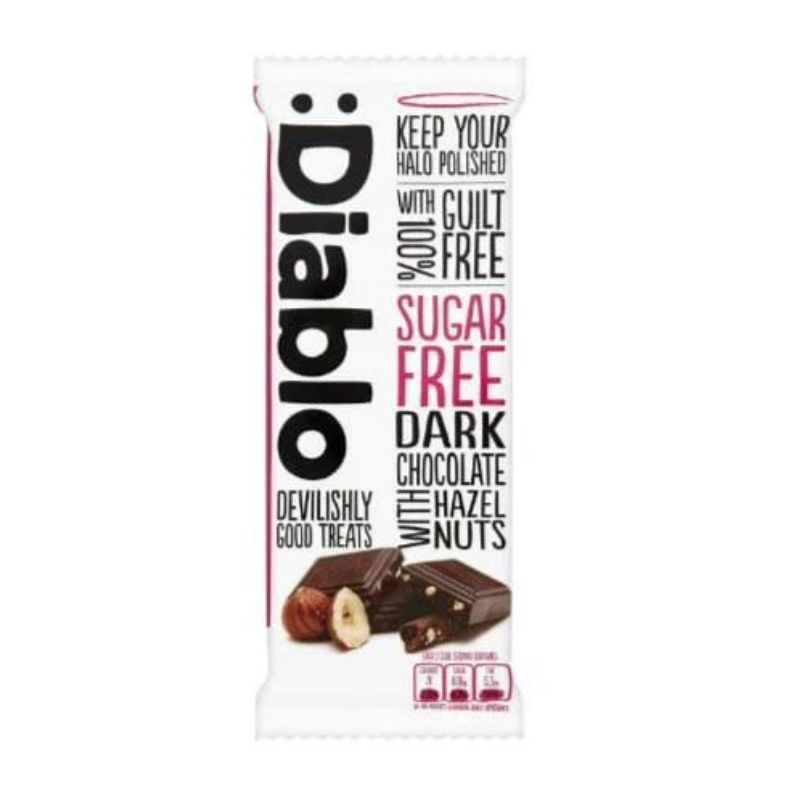 Diablo Hazelnut Dark Chocolate Bar NAS 85g