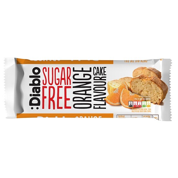 Diablo Orange Flavour Cake Sugar Free 200g