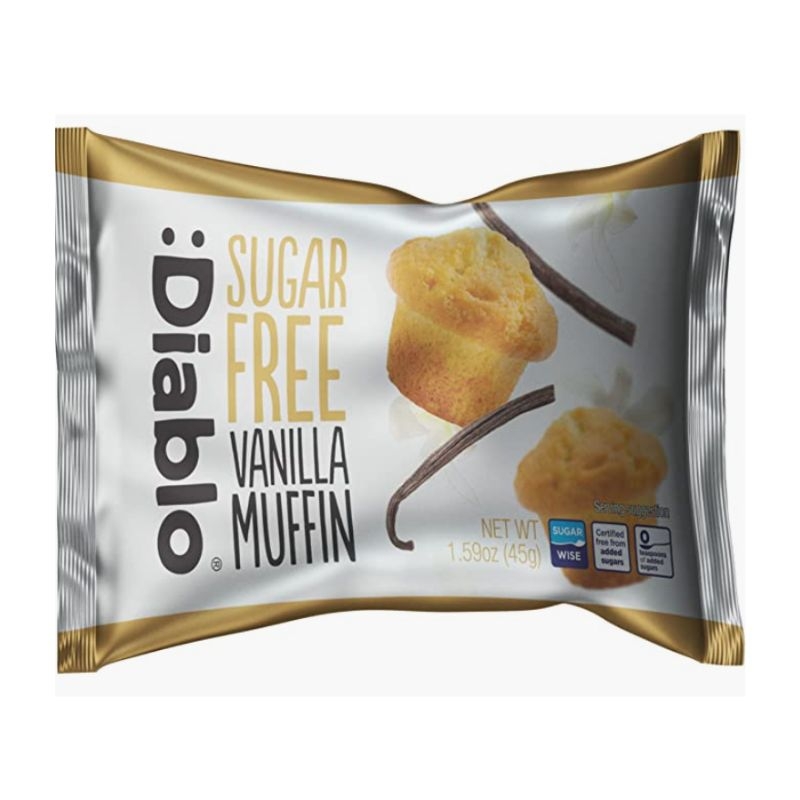 Diablo Single Vanilla Muffin Sugar Free 45g