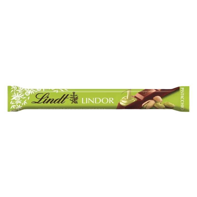 Lindor Pistachio Milk Chocolate Pistachio Treat Bar 38g PMP NEW