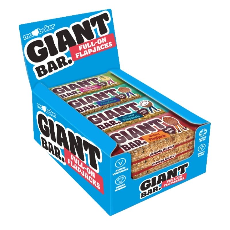 Ma Baker Giant Bar Full-On Flapjacks Mixed Nuts Bars 90g