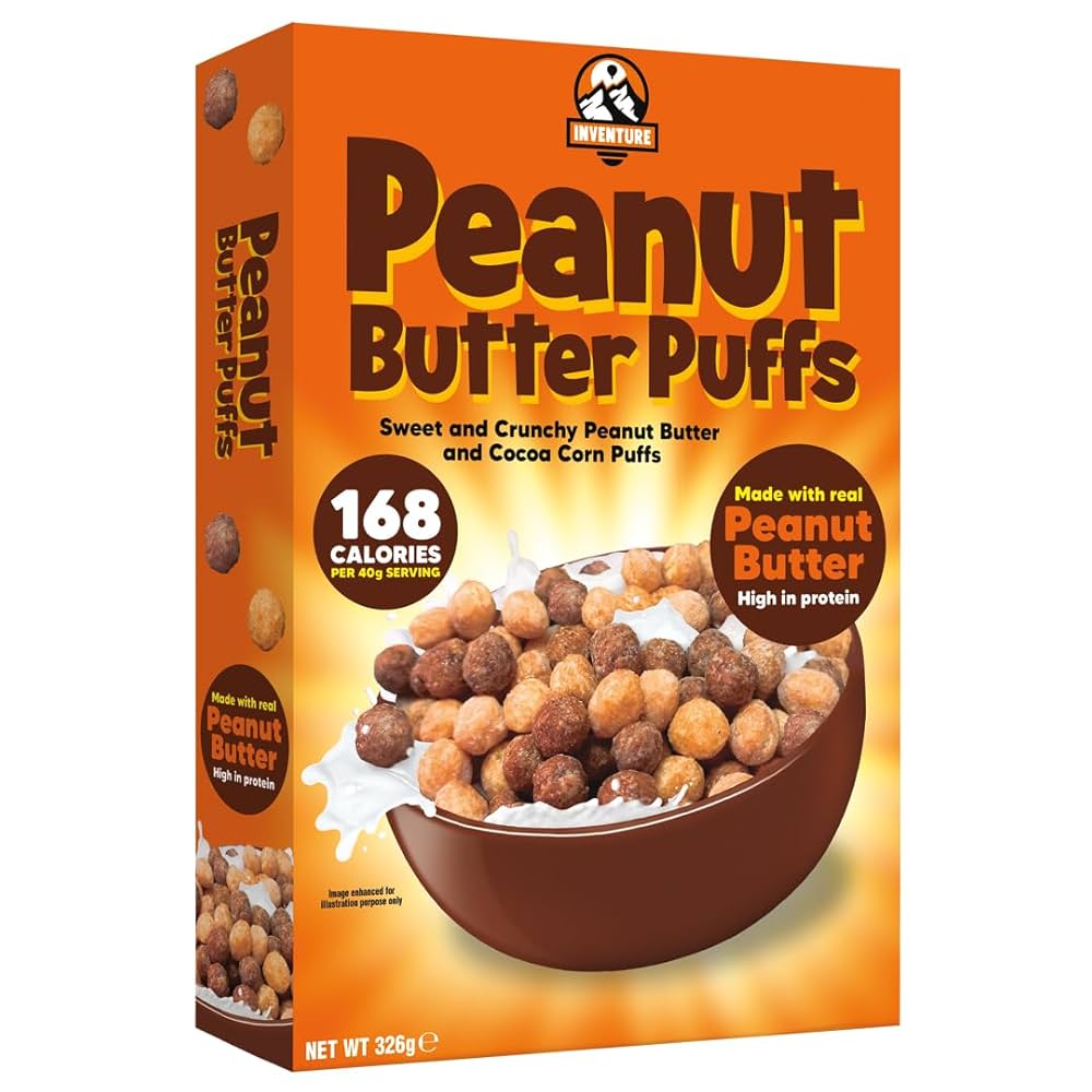 Inventure Peanut Butter Puffs Cereal 326g