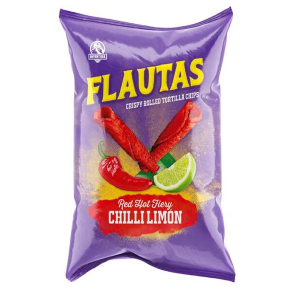 Inventure Flautas Red Hot Fiery Chilli Limon 28g