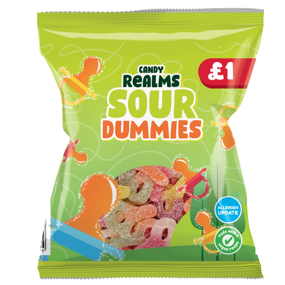 Candy Realms Sour Dummies Bag 160g PM £1