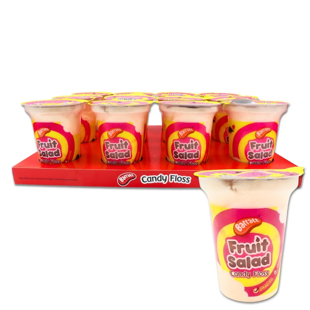 Barratt Fruit Salad Candy Floss Cups 20g